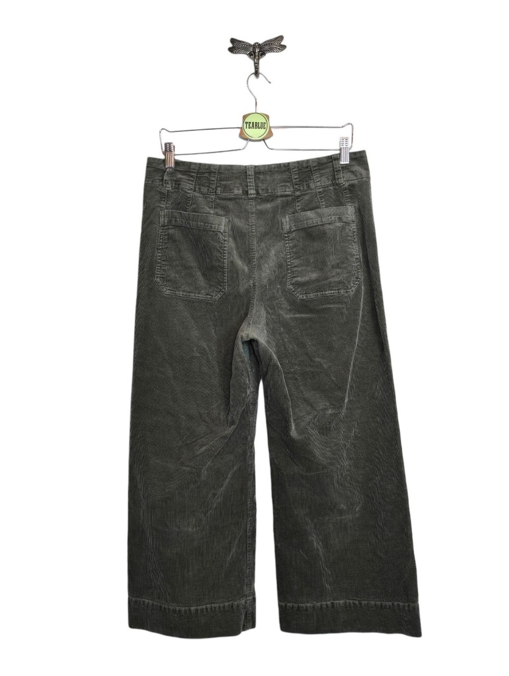 Maeve Colette Corduroy Crop Wide-Leg Pants 32 Retro - Picture 3 of 13